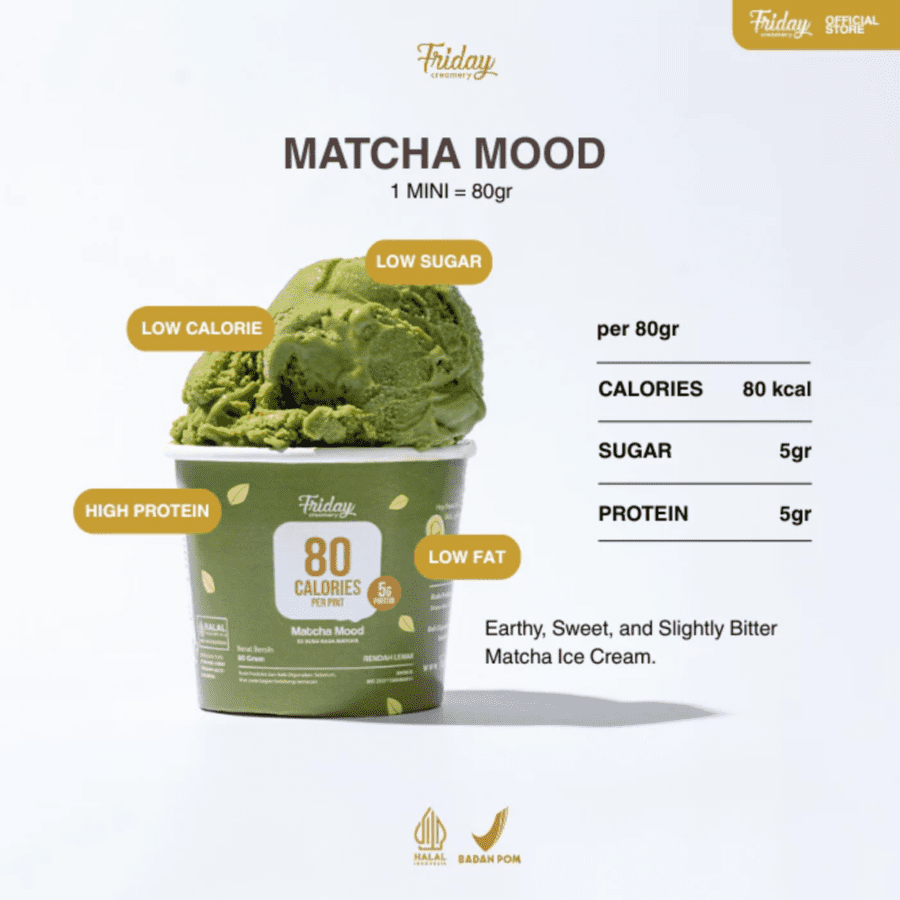 Friday Creamery Matcha Mood Mini 120ml