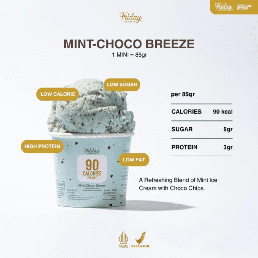 Friday Creamery Mint Choco Breeze Mini 120ml