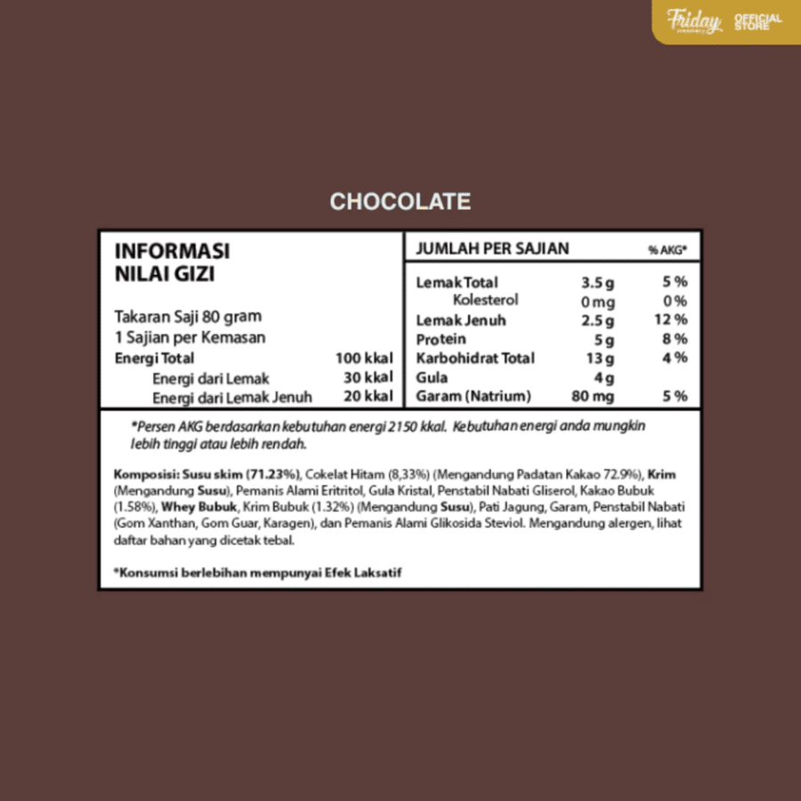 Friday Creamery Sexy Chocolate Mini 120ml