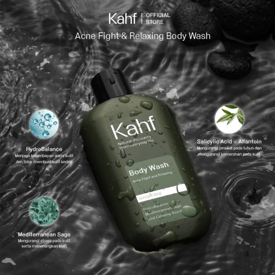 Kahf Relaxing and Acne Fight Body Wash 200ml