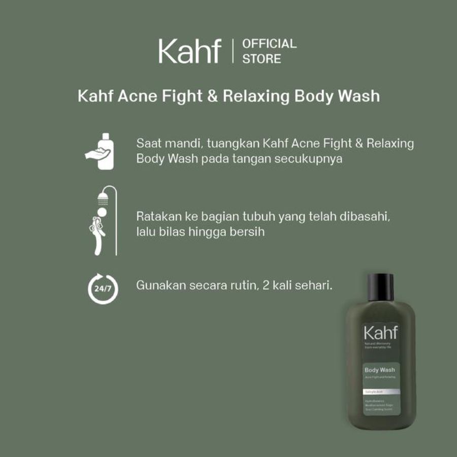 Kahf Relaxing and Acne Fight Body Wash 200ml