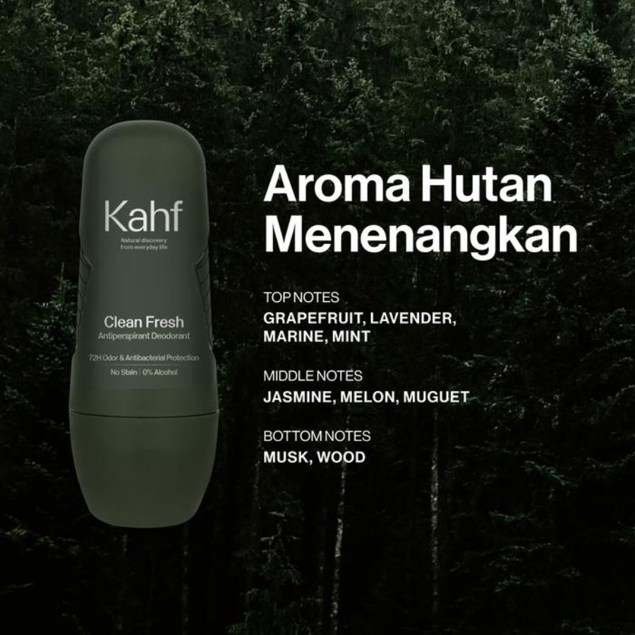 Kahf Clean Fresh Antisperspirant Deodorant Roll On 45ml