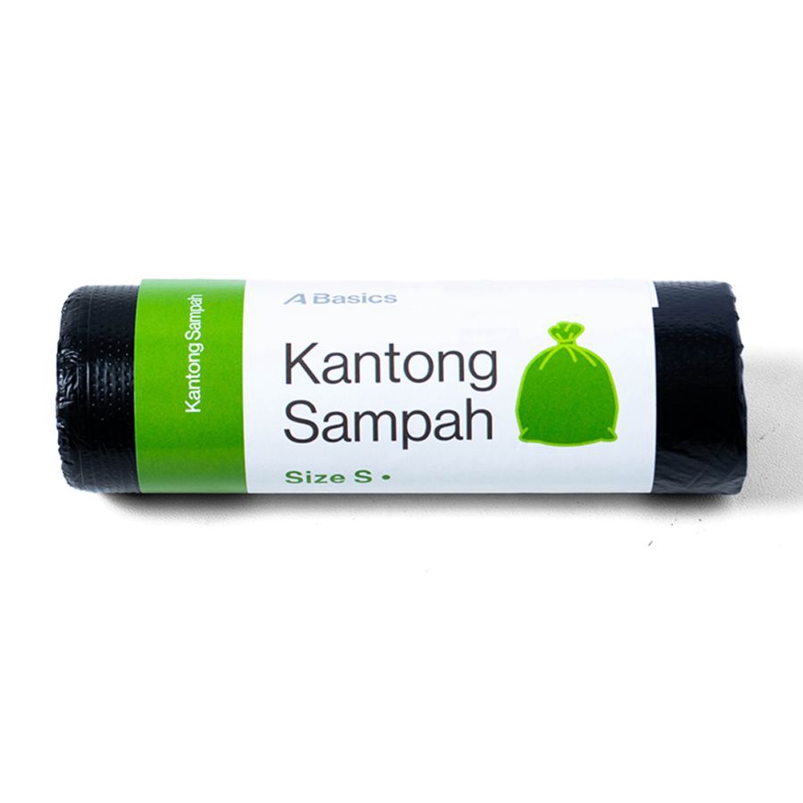 Kantong Sampah Roll Hitam Size S 45x50 cm A Basics 20pcs
