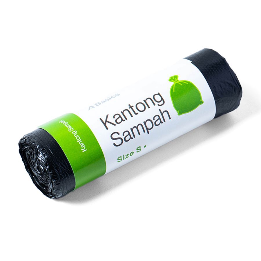 Kantong Sampah Roll Hitam Size S 45x50 cm A Basics 20pcs