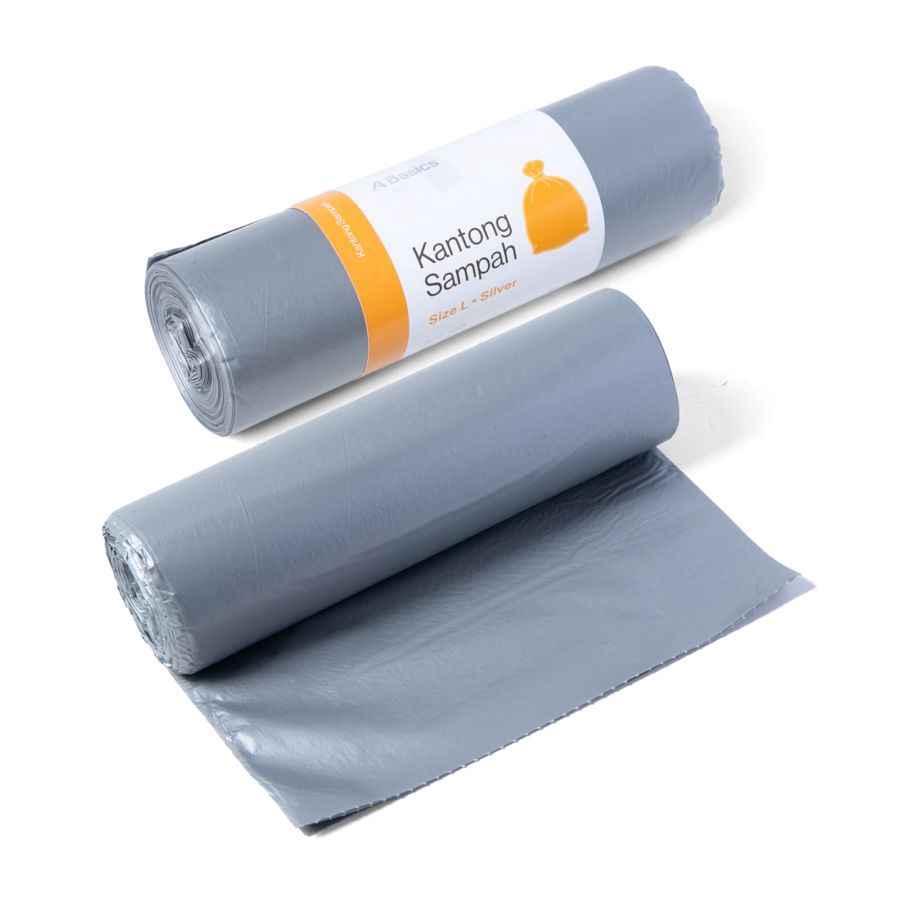 Kantong Sampah Roll Size L 80x100 cm A Basics 8pcs