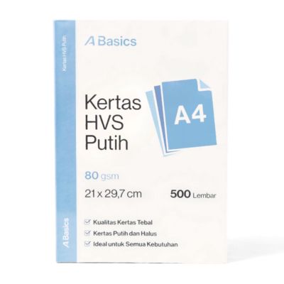 Kertas HVS A4 80 Gsm Putih A Basics