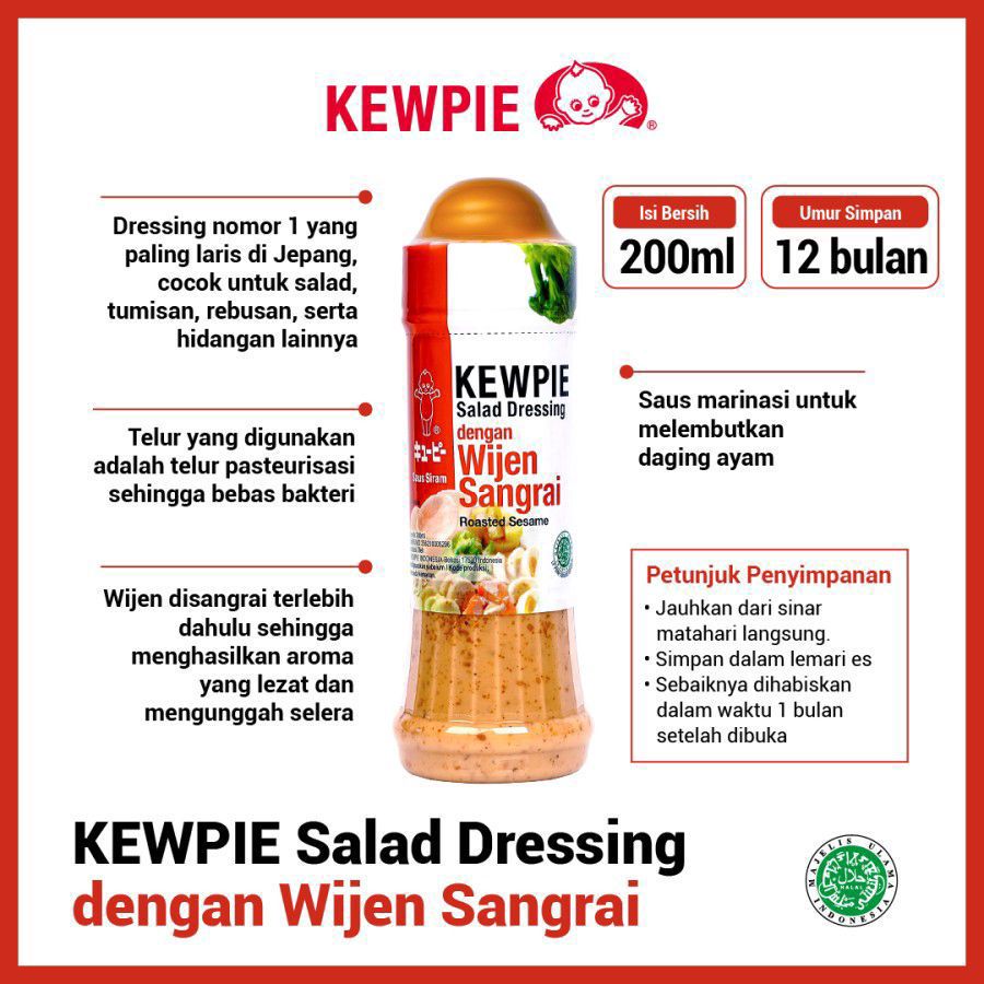 Kewpie Salad Dressing Wijen Sangrai 200ml
