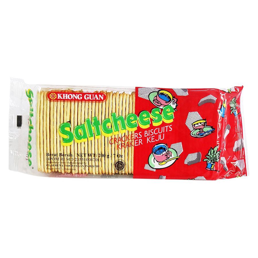 Khong Guan Saltcheese Crackers Biscuits 200gram