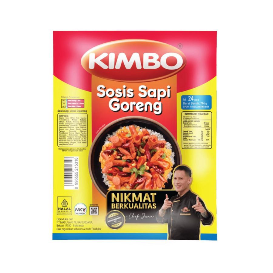 Kimbo Sosis Sapi Goreng 24 pcs 744gram