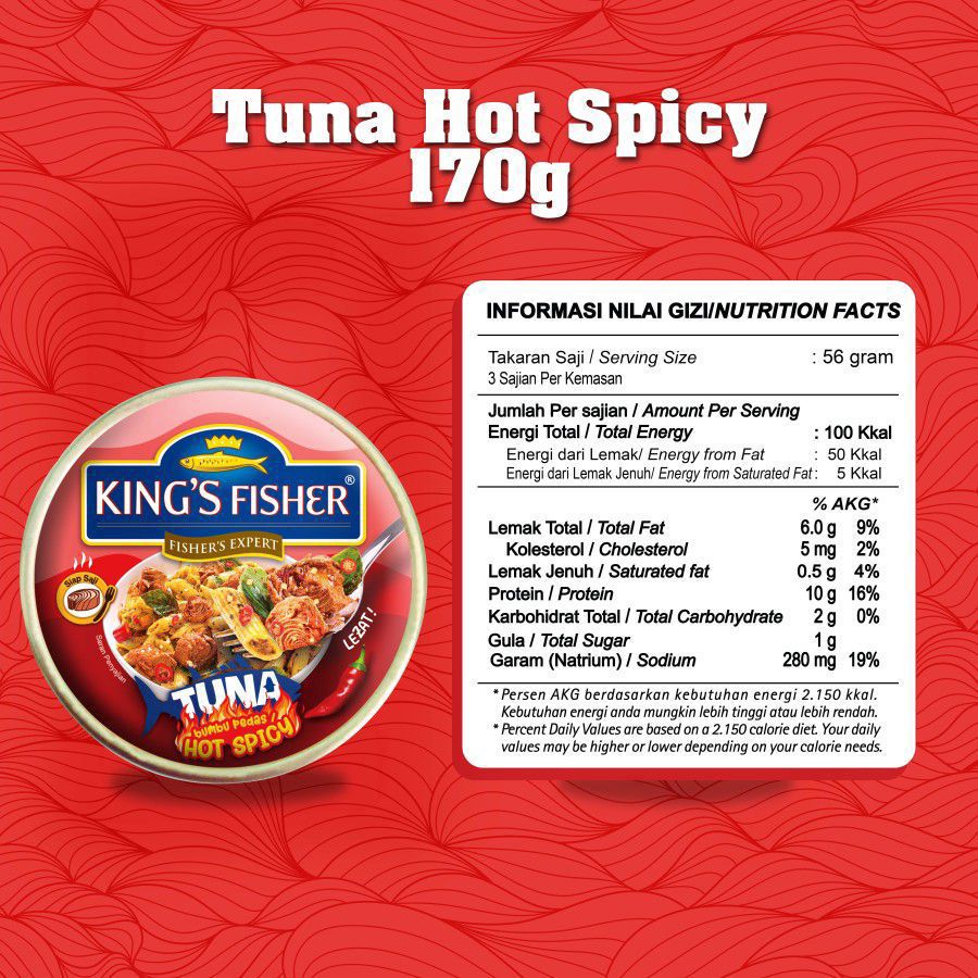 King's Fisher Tuna Bumbu Pedas 170gram