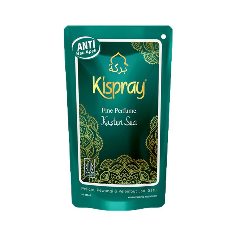 Kispray Kasturi Pelicin Pakaian Refill 280 ml 280ml