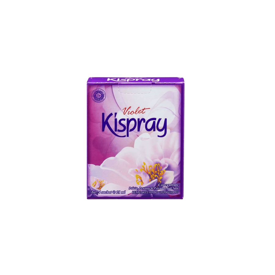 Kispray Violet Pelicin Pakaian 4 Sachet x 21 ml 1pcs