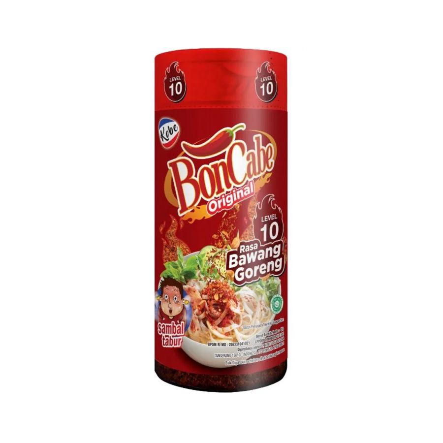 Kobe Boncabe Sambal Tabur Rasa Bawang Goreng Level 10 45gram