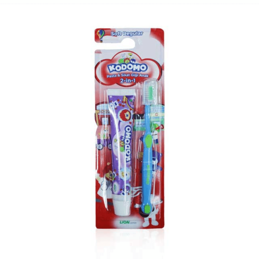 Kodomo Regular 2in1 Soft Toothbrush 1pcs