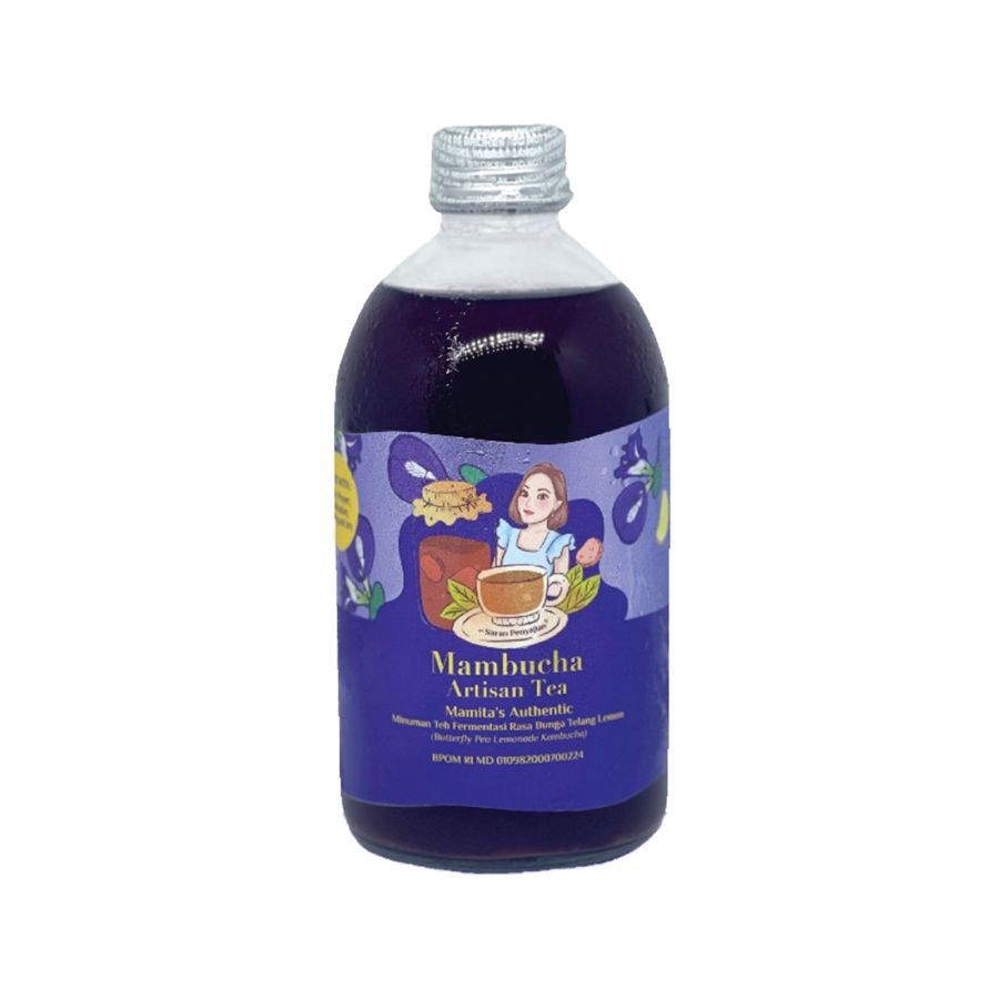 Mamita Mambucha Artisan Tea Kombucha Butterfly Pea Lemonade 250ml