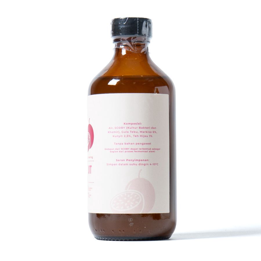 Kombucha Passion Fruit Teh Fermentasi Astro Goods 330ml