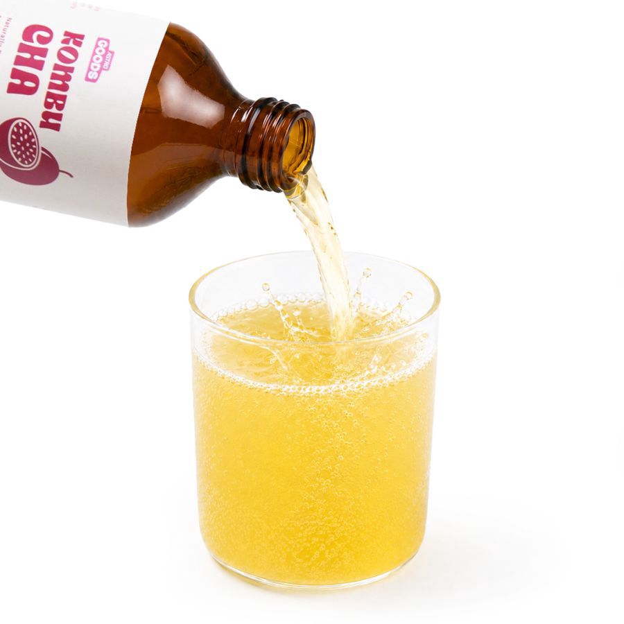 Kombucha Passion Fruit Teh Fermentasi Astro Goods 330ml