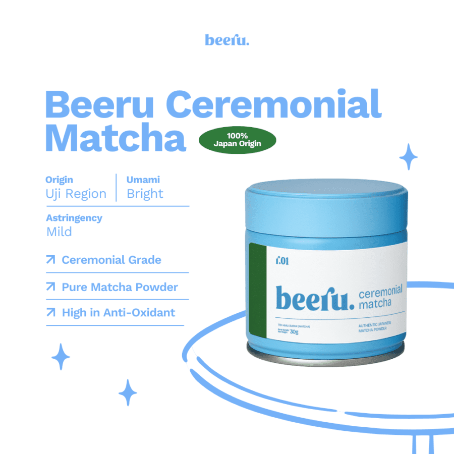 Beeru Ceremonial Matcha Jepang r.01 30gram
