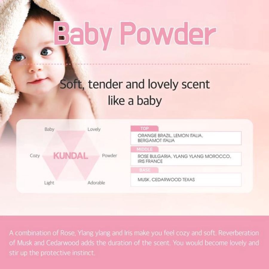 Kundal Scalp Care and Caffeine Baby Powder Shampoo 500ml