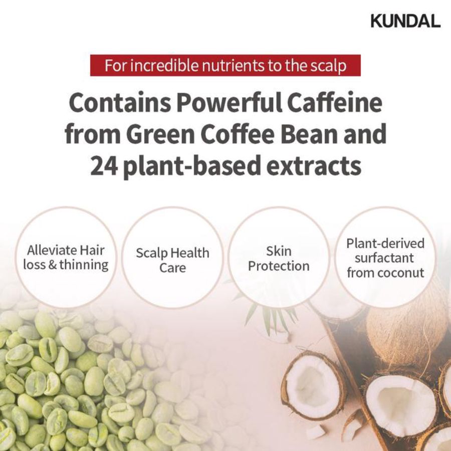 Kundal Scalp Care and Caffeine Baby Powder Shampoo 500ml