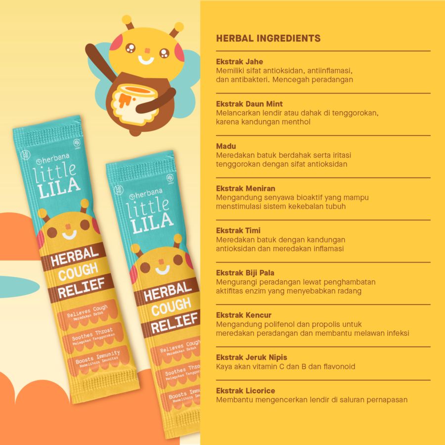 Herbana Little Lila Obat Batuk Anak 12stick 1pcs