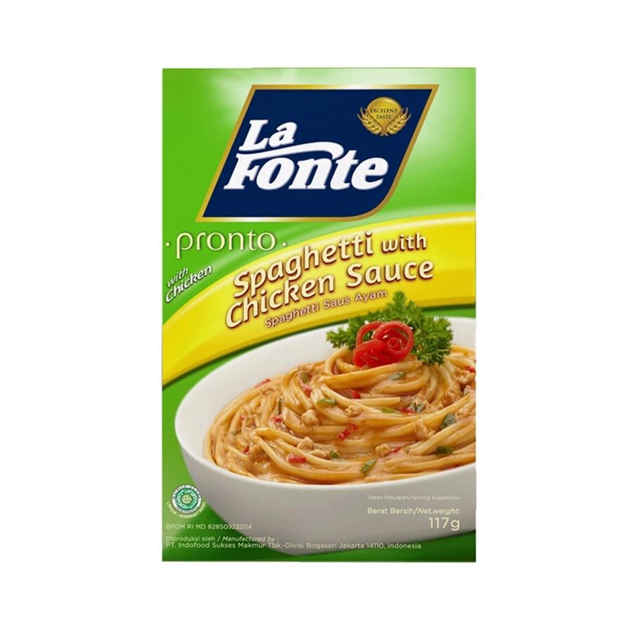 La Fonte Spaghetti Saus Ayam Pasta 117gram