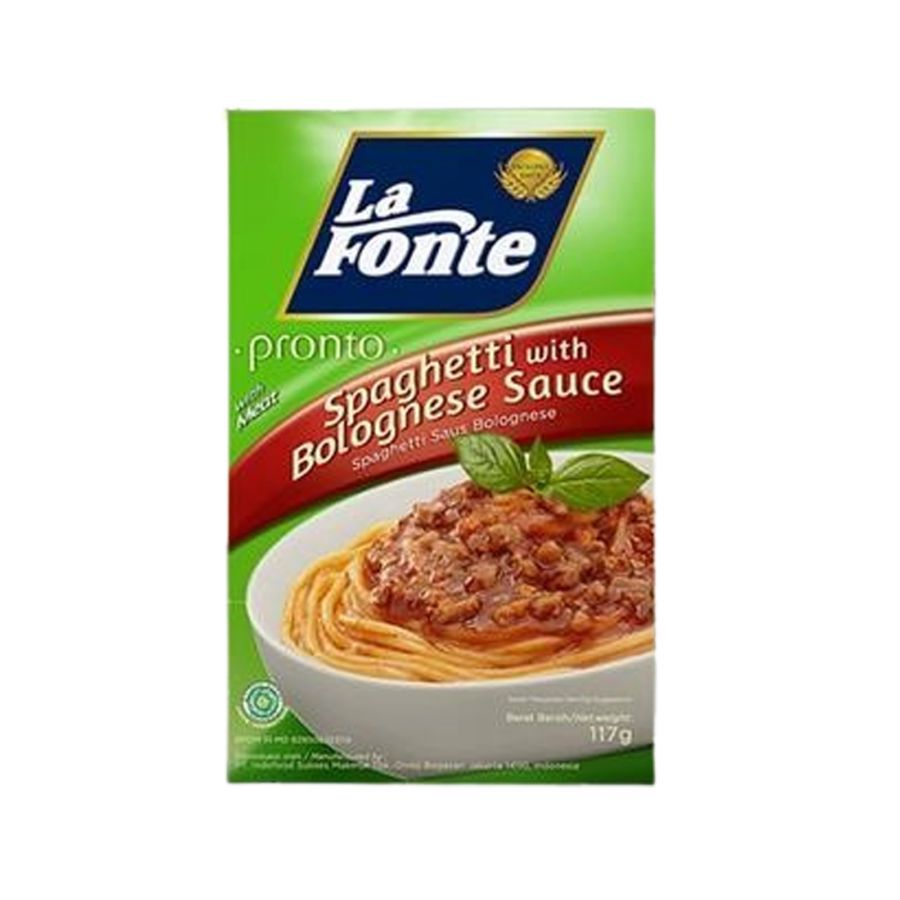 La Fonte Spaghetti Saus Bolognese Pasta 117gram
