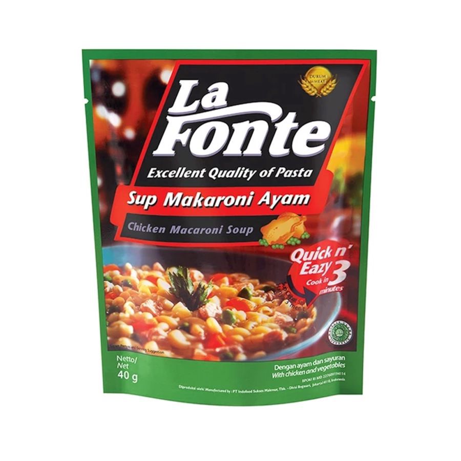 La Fonte Sup Makaroni Ayam Pasta 40gram