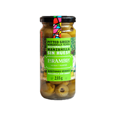 La Rambla Pitted Manzanilla Green Olives