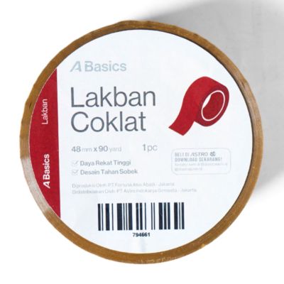 Lakban Coklat 48mm x 90 yard A Basics