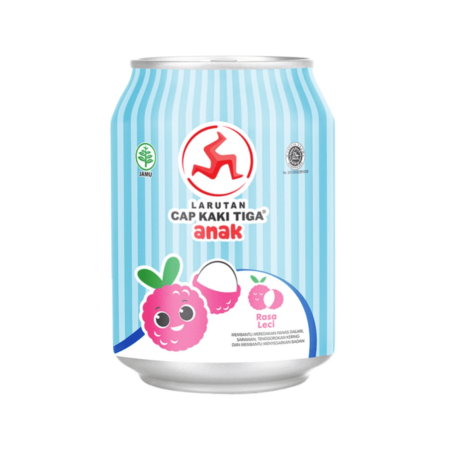 Larutan Cap Kaki Tiga Anak Rasa Leci 238ml