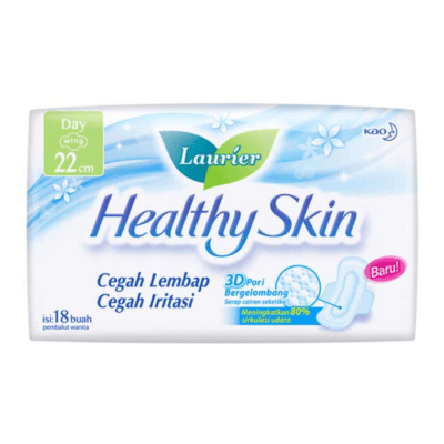 Laurier Healthy Skin Day Wing 22 cm Pembalut Kewanitaan
