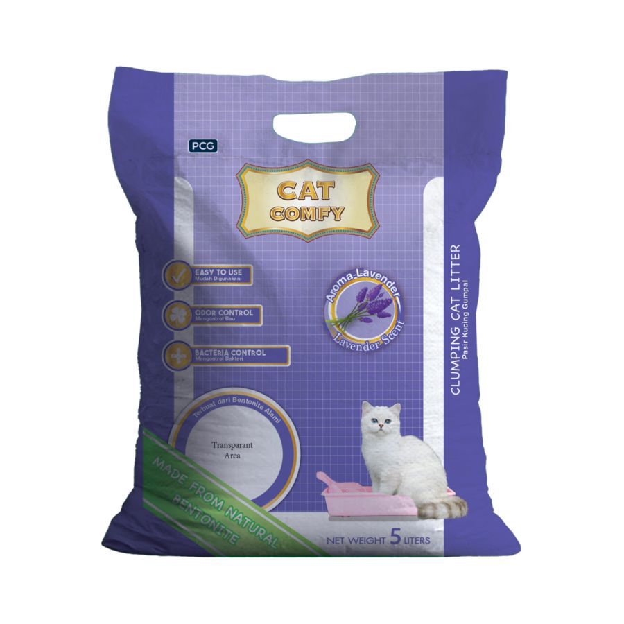 Cat Comfy Lavender Bentonite Cat Litter 5liter
