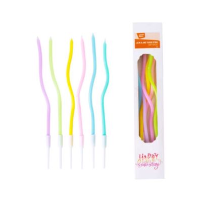 Lilin Ulang Tahun Pastel A Basics Isi 6 pcs