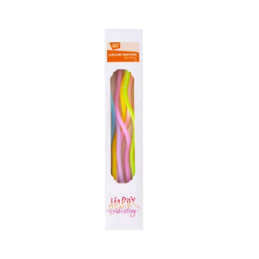 Lilin Ulang Tahun Pastel A Basics Isi 6 pcs