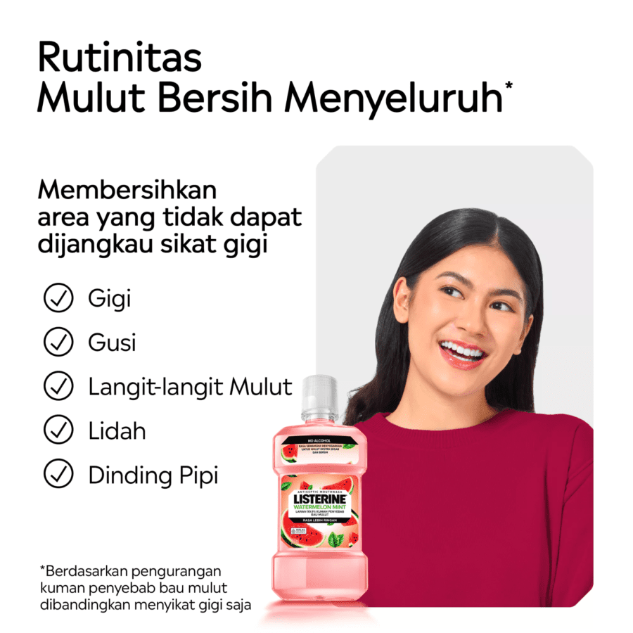 Listerine Watermelon Mint Mouthwash 500ml