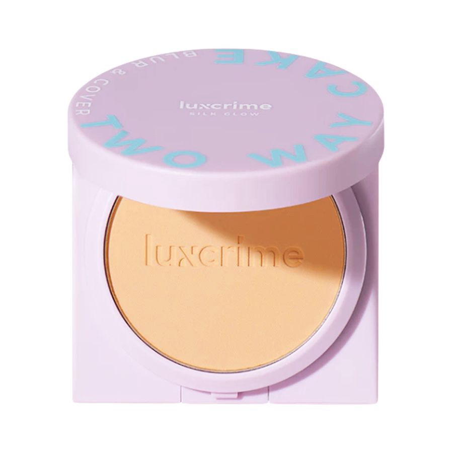 Luxcrime Blur & Cover Silk Glow Honeycomb Bedak Two Way Cake 8gram