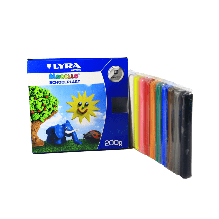 Lyra Modelling Clay Plastisin 10 Warna Mainan Anak 200gram