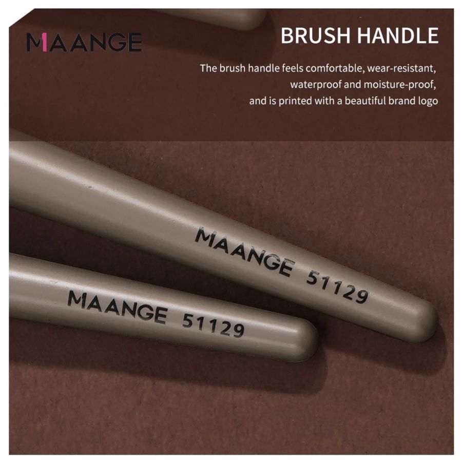 MAANGE 9pcs Makeup Brush Set Champagne 1pack