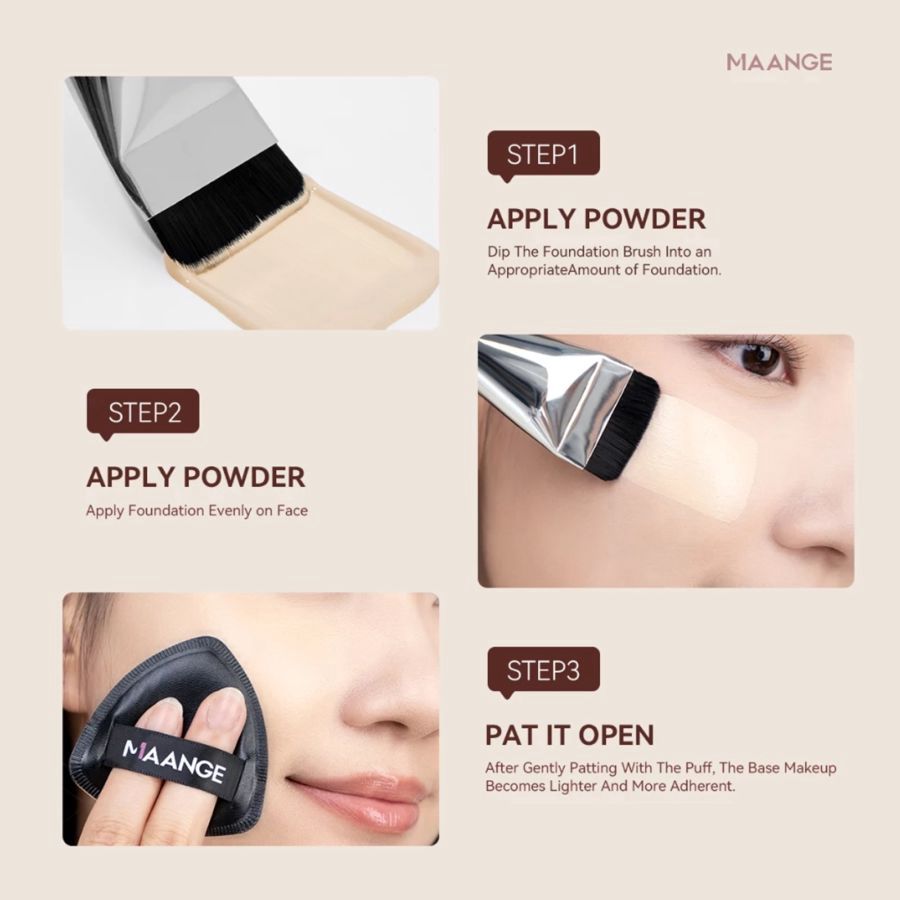 MAANGE Complexion Makeup Tools Set Silver 100gram