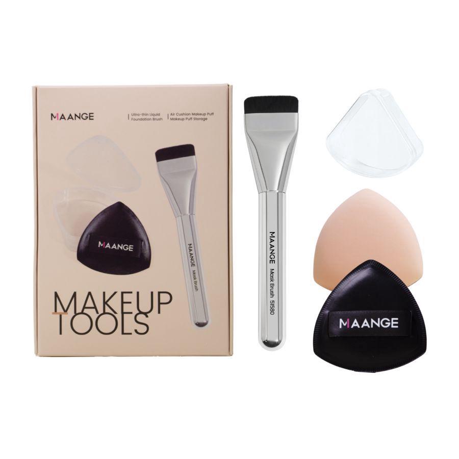 MAANGE Complexion Makeup Tools Set Silver 100gram