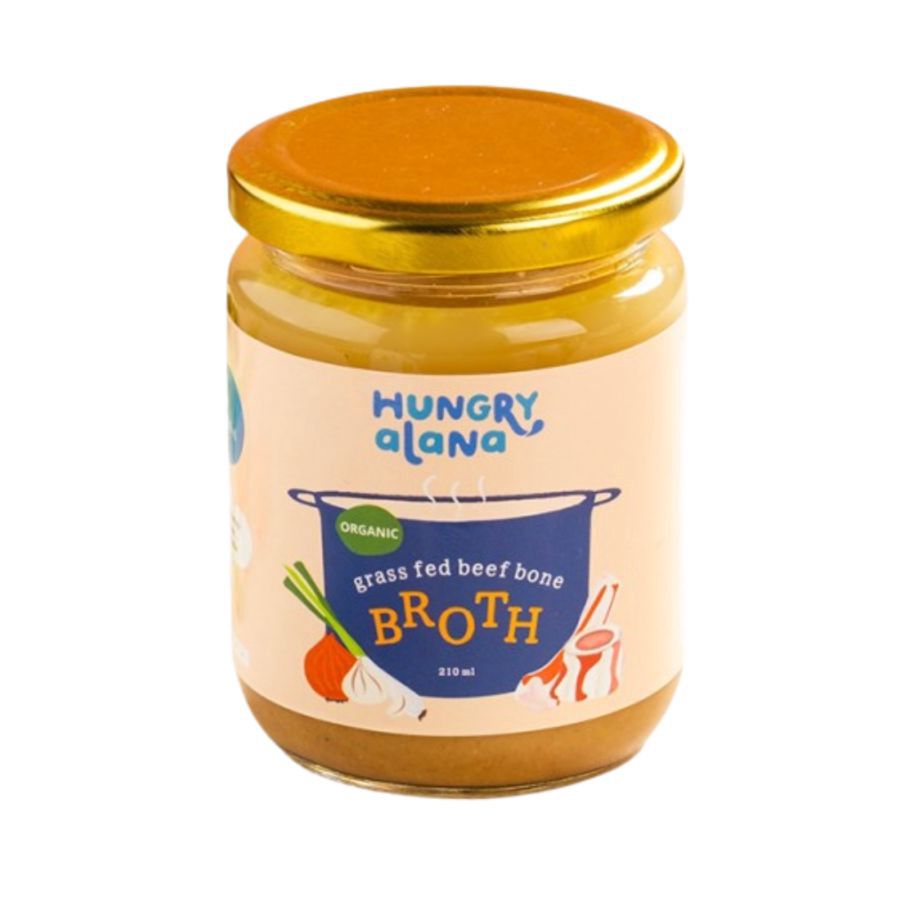 Hungry Alana Grass Fed Beef Bone Broth High Protein MPASI 210ml