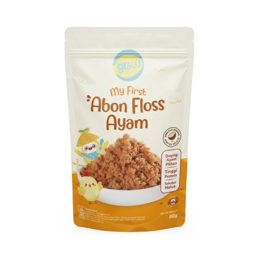 Grouu My First Abon Floss Ayam 80gram