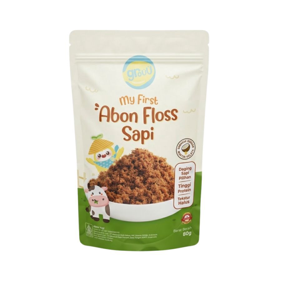 Grouu My First Abon Floss Sapi 80gram