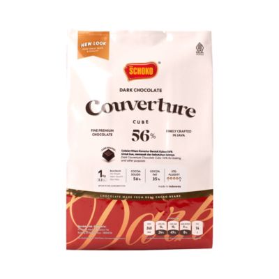 Schoko Dark Chocolate Couverture Cube 56%