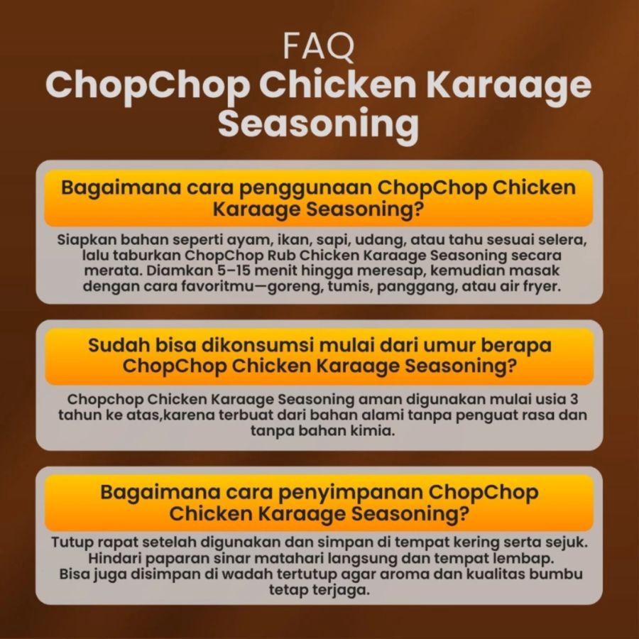 Chop Chop Asian Chicken Karaage Seasoning 110gram