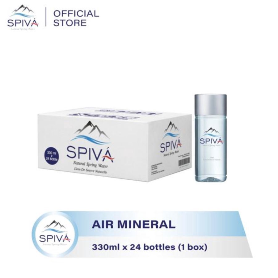 Spiva Natural Spring Mineral Water Dus 330ml 24pcs