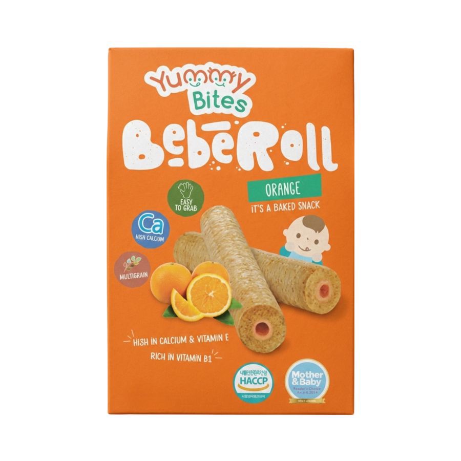 Yummy Bites Beberoll Orange Snack Bayi 40gram
