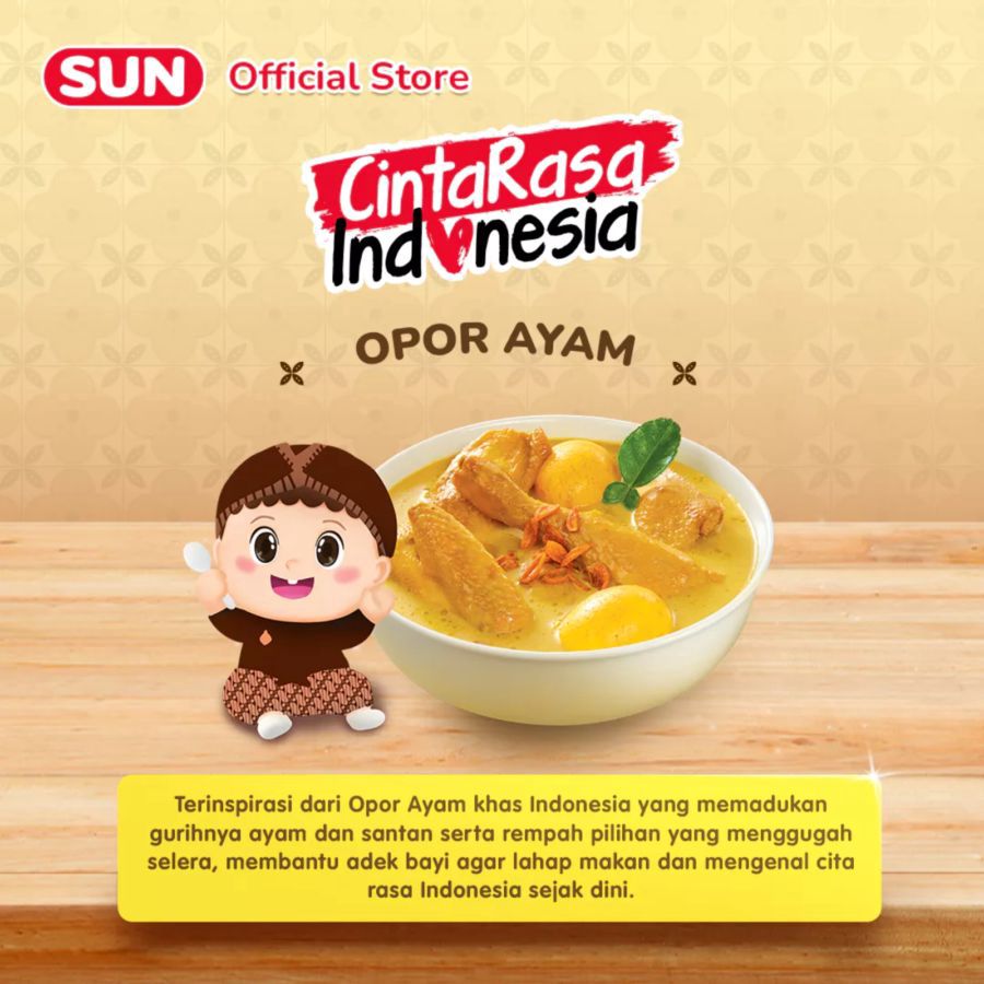 SUN Bubur Tim Opor Ayam Box MPASI 8+ Bulan 100gram