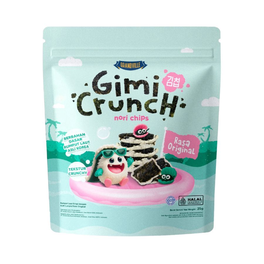 Grandville Gimi Crunch Nori Chips Rasa Original 25gram